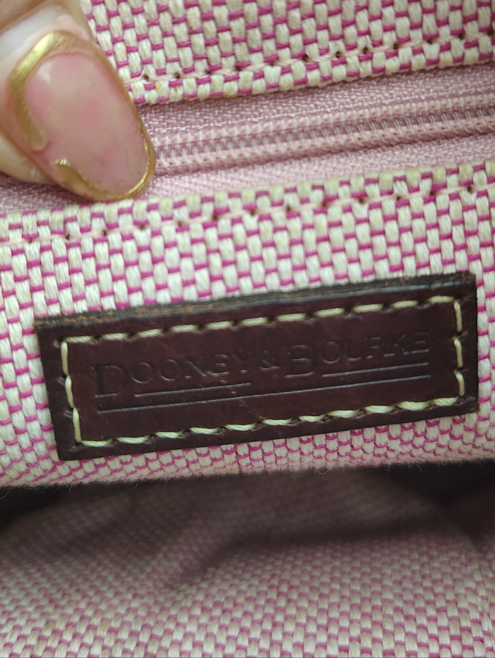 Dooney & Bourke Classic Monogram Denim Shoulder/ CrossboBag - Picture 11 of 17
